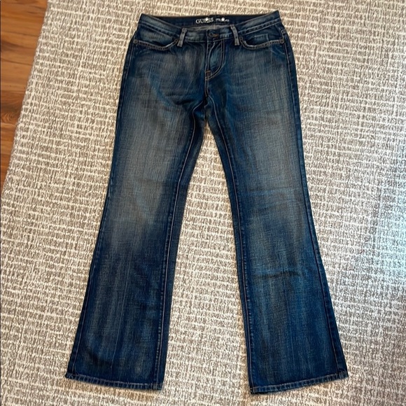 Women’s GUESS Premium Dark Blue Denim Jeans - Picture 1 of 7